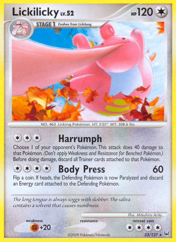 Lickilicky (33/127) [Platinum: Base Set] | Jack's On Queen