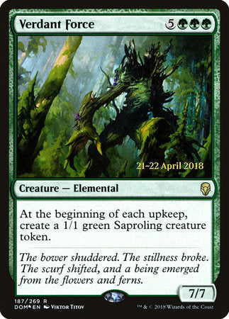 Verdant Force [Dominaria Promos] | Jack's On Queen