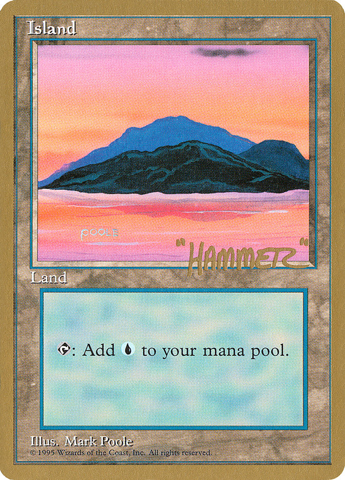 Island (shr369) (Shawn "Hammer" Regnier) [Pro Tour Collector Set] | Jack's On Queen