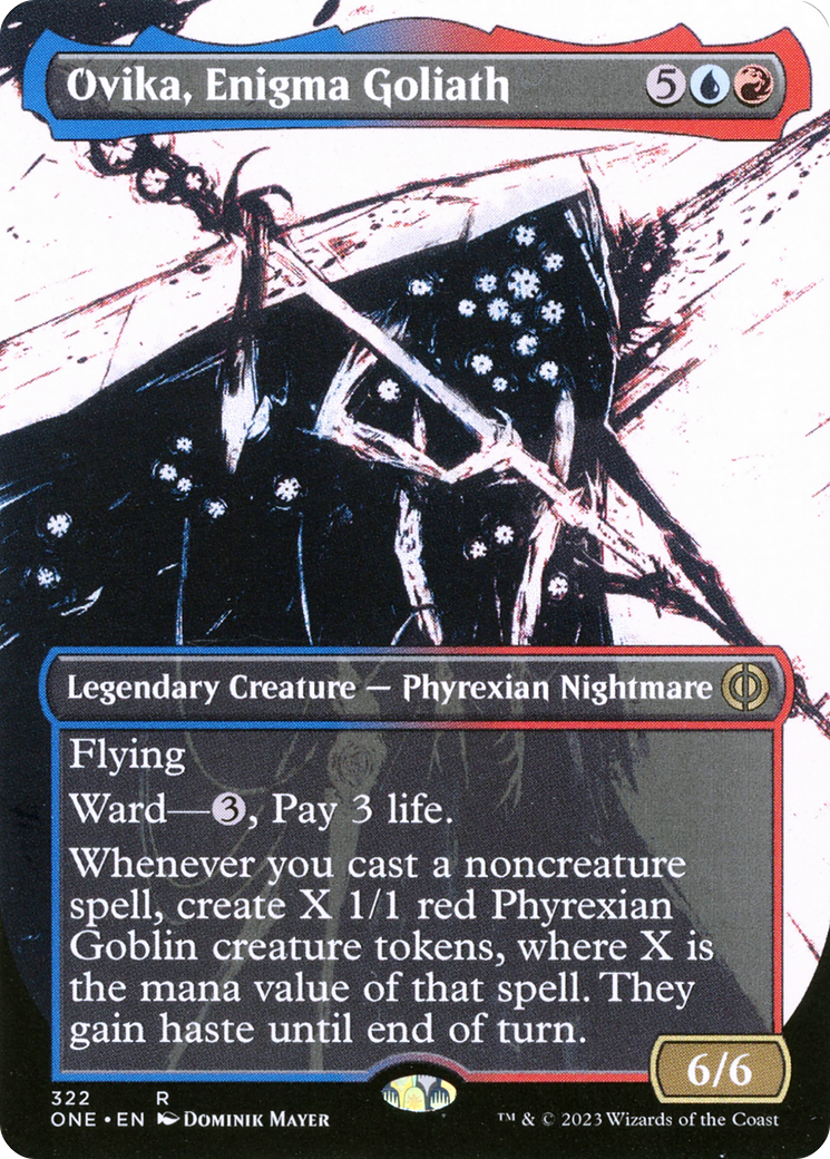 Ovika, Enigma Goliath (Borderless Ichor) [Phyrexia: All Will Be One] | Jack's On Queen