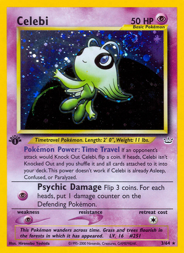 Celebi (3/64) [Neo Revelation 1st Edition] | Jack's On Queen