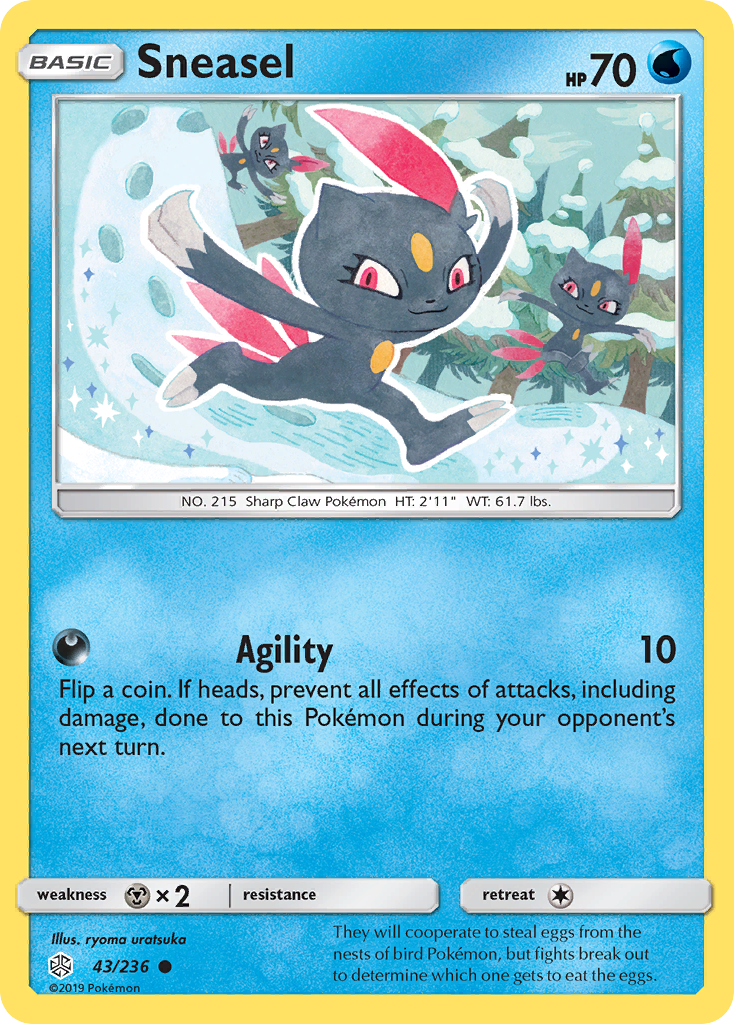 Sneasel (43/236) [Sun & Moon: Cosmic Eclipse] | Jack's On Queen