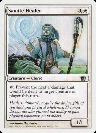 Samite Healer [Eighth Edition] | Jack's On Queen