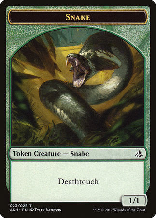 Snake Token [Amonkhet Tokens] | Jack's On Queen