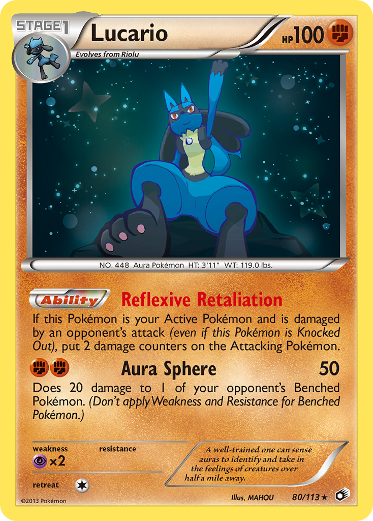 Lucario (80/113) [Black & White: Legendary Treasures] | Jack's On Queen