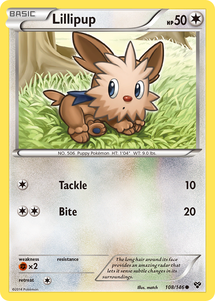 Lillipup (108/146) [XY: Base Set] | Jack's On Queen