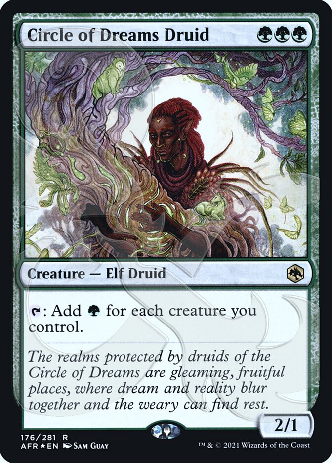 Circle of Dreams Druid (Ampersand Promo) [Dungeons & Dragons: Adventures in the Forgotten Realms Promos] | Jack's On Queen