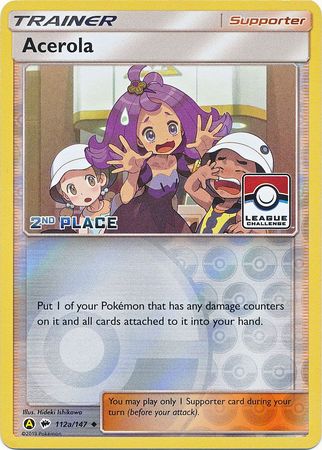 Acerola (112a/147) (League Promo 2nd Place) [Sun & Moon: Burning Shadows] | Jack's On Queen