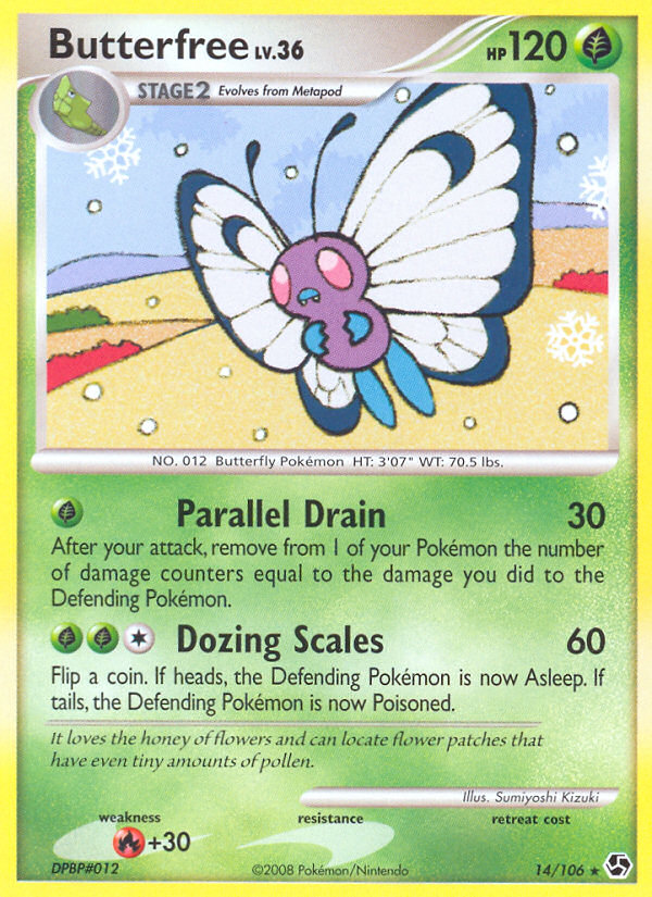 Butterfree (14/106) [Diamond & Pearl: Great Encounters] | Jack's On Queen