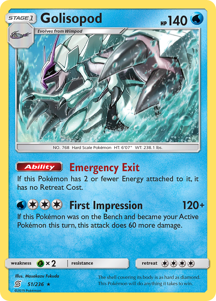 Golisopod (51/236) [Sun & Moon: Unified Minds] | Jack's On Queen