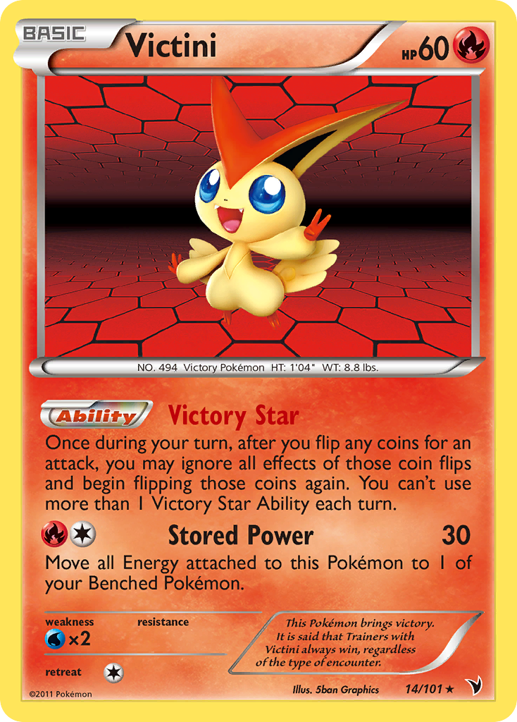 Victini (14/101) [Black & White: Noble Victories] | Jack's On Queen