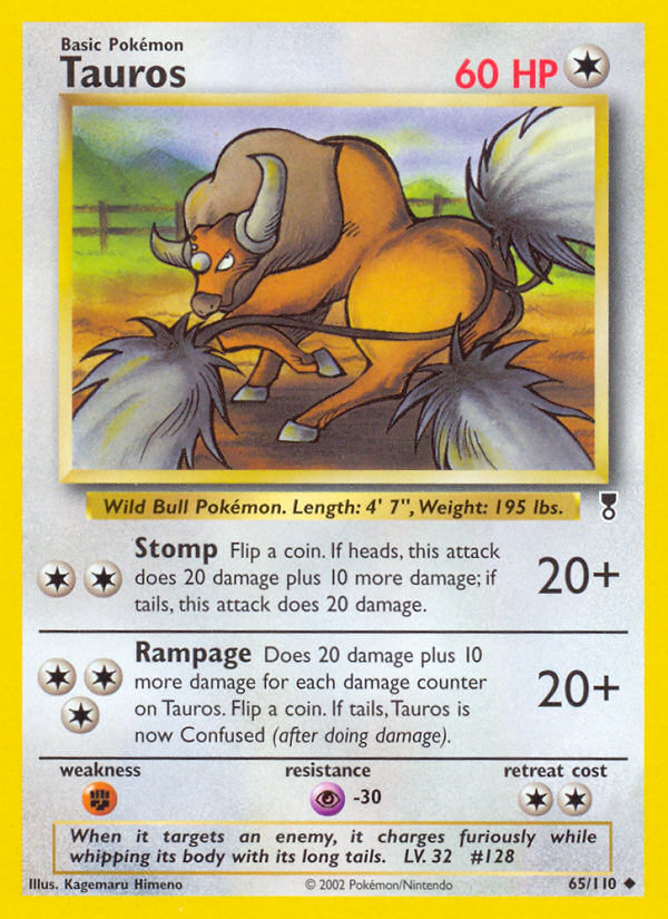 Tauros (65/110) [Legendary Collection] | Jack's On Queen