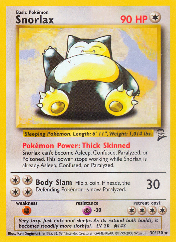 Snorlax (30/130) [Base Set 2] | Jack's On Queen