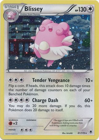 Blissey (81/119) (Cosmos Holo) [XY: Phantom Forces] | Jack's On Queen