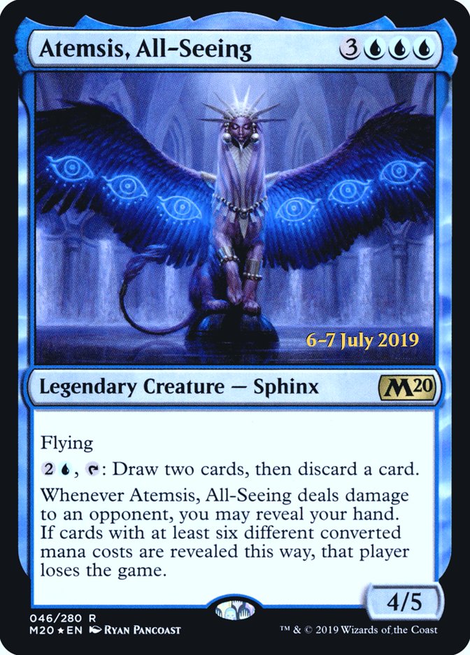 Atemsis, All-Seeing  [Core Set 2020 Prerelease Promos] | Jack's On Queen