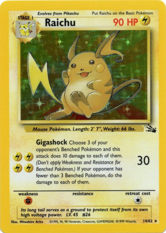 Raichu (14/62) [Fossil Unlimited] | Jack's On Queen