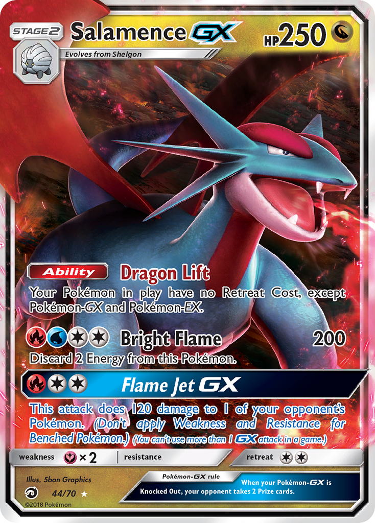 Salamence GX (44/70) [Sun & Moon: Dragon Majesty] | Jack's On Queen