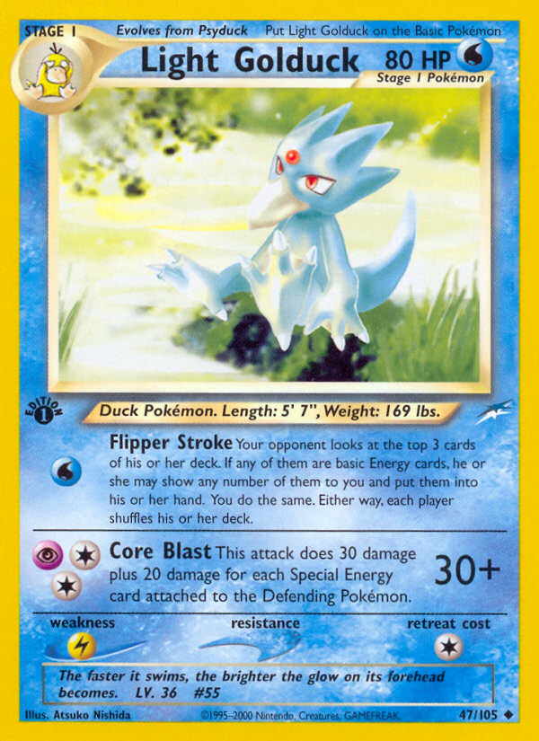 Light Golduck (47/105) [Neo Destiny 1st Edition] | Jack's On Queen