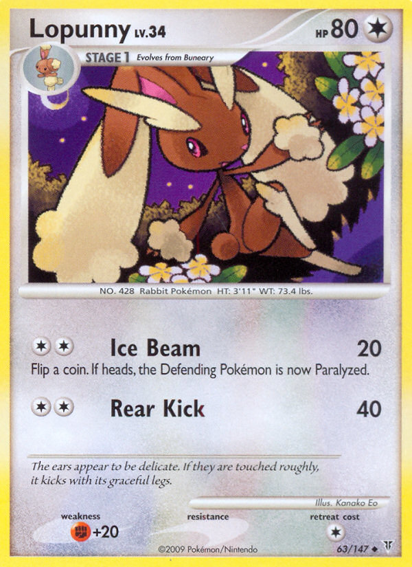 Lopunny (63/147) [Platinum: Supreme Victors] | Jack's On Queen