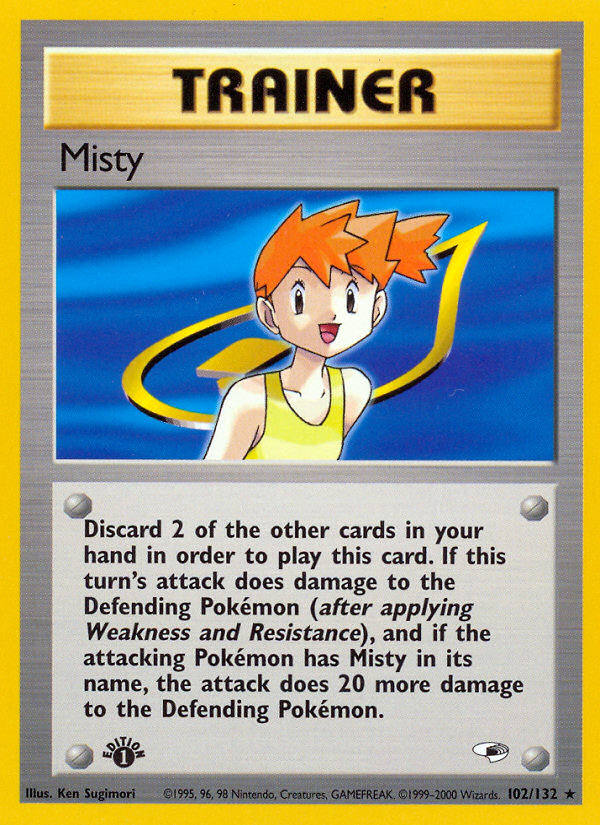 Misty (102/132) [Gym Heroes 1st Edition] | Jack's On Queen