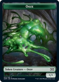 Ooze // Wurm (030) Double-sided Token [Double Masters Tokens] | Jack's On Queen