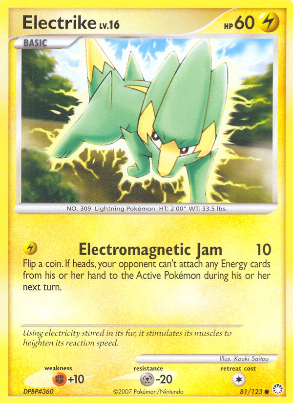 Electrike (81/123) [Diamond & Pearl: Mysterious Treasures] | Jack's On Queen