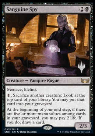 Sanguine Spy (Promo Pack) [Streets of New Capenna Promos] | Jack's On Queen
