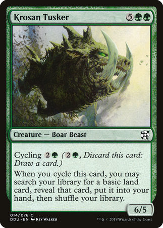 Krosan Tusker [Duel Decks: Elves vs. Inventors] | Jack's On Queen