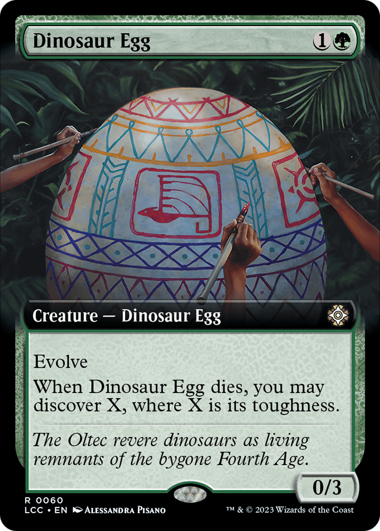 Dinosaur Egg (Extended Art) [The Lost Caverns of Ixalan Commander] | Jack's On Queen