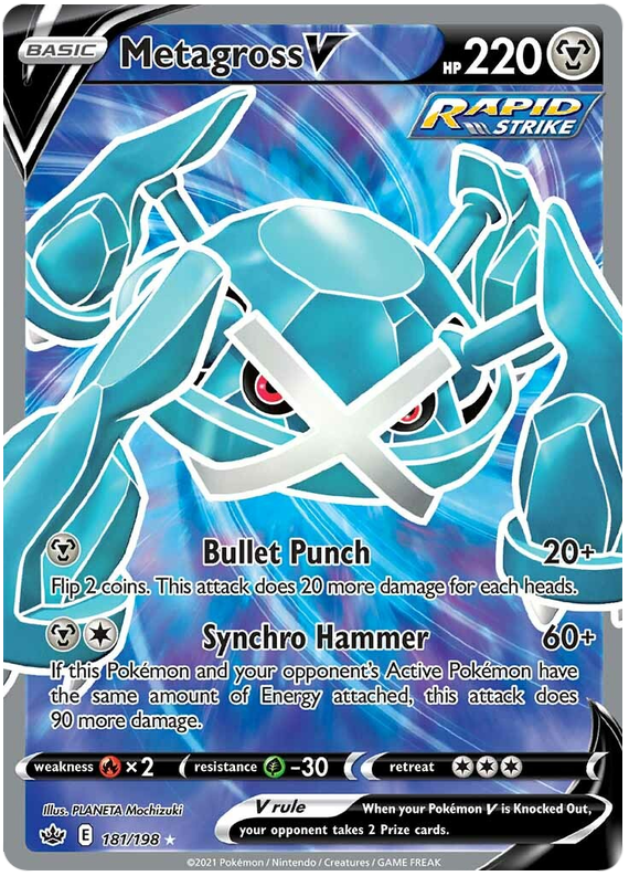 Metagross V (181/198) [Sword & Shield: Chilling Reign] | Jack's On Queen