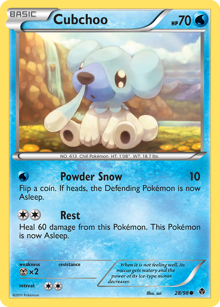 Cubchoo (28/98) [Black & White: Emerging Powers] | Jack's On Queen