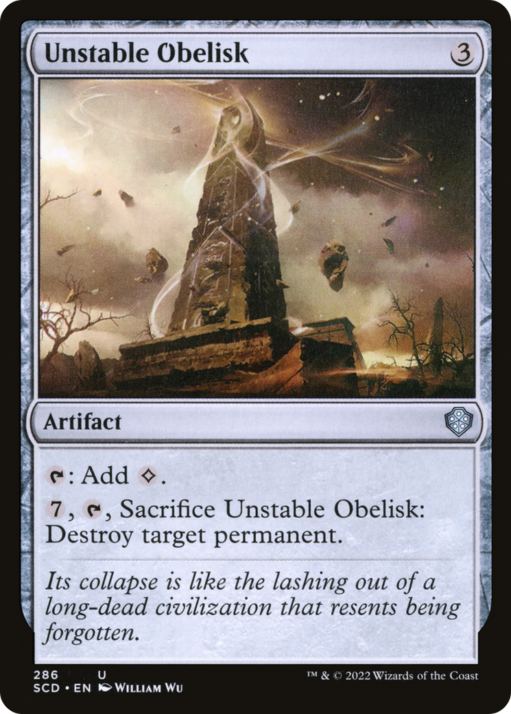 Unstable Obelisk [Starter Commander Decks] | Jack's On Queen