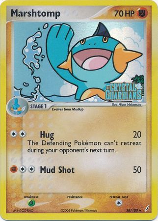 Marshtomp (38/100) (Stamped) [EX: Crystal Guardians] | Jack's On Queen