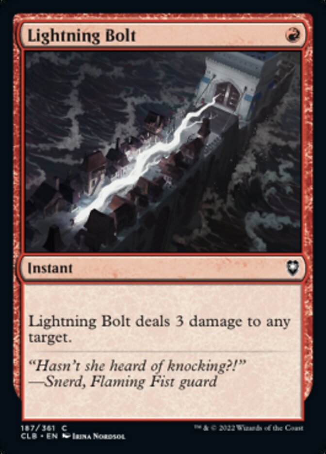Lightning Bolt [Commander Legends: Battle for Baldur's Gate] | Jack's On Queen