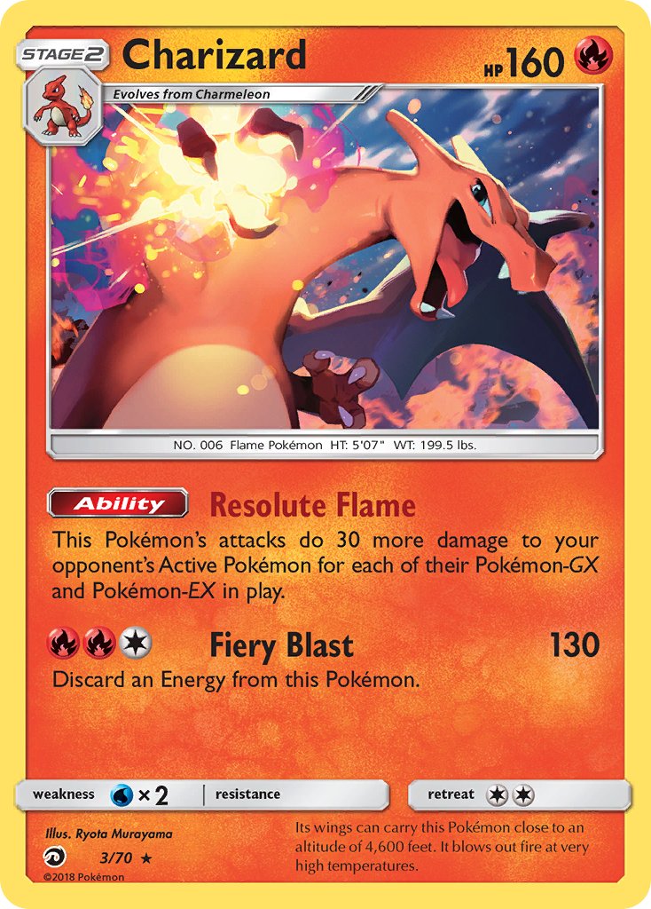 Charizard (3/70) (Let's Play, Eevee) (Theme Deck Exclusive) [Sun & Moon: Dragon Majesty] | Jack's On Queen