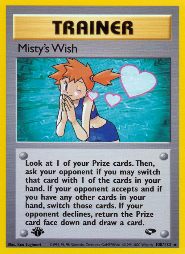 Misty's Wish (108/132) [Gym Challenge 1st Edition] | Jack's On Queen