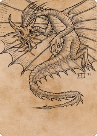 Ancient Gold Dragon Art Card (44) [Commander Legends: Battle for Baldur's Gate Art Series] | Jack's On Queen