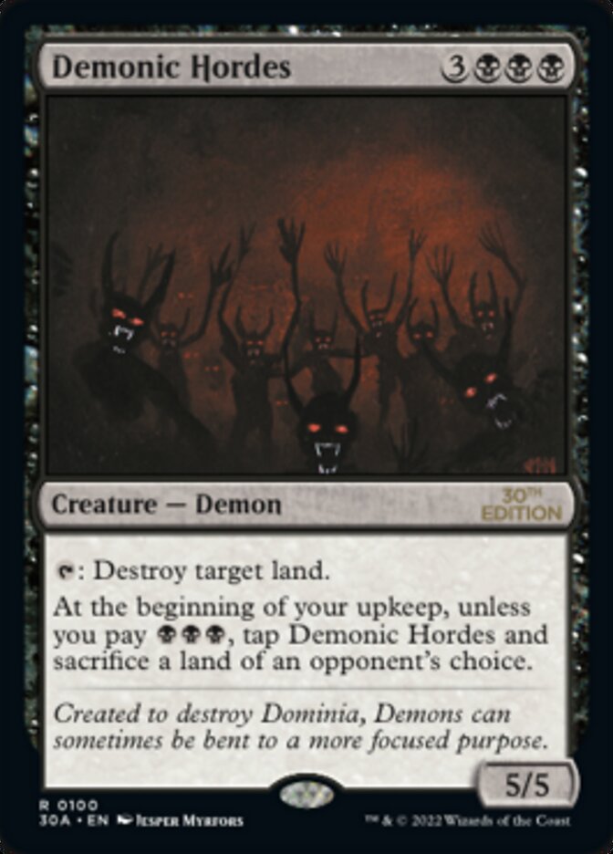 Demonic Hordes [30th Anniversary Edition] | Jack's On Queen