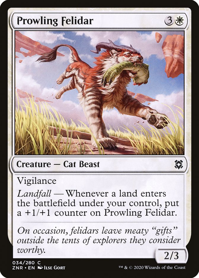 Prowling Felidar [Zendikar Rising] | Jack's On Queen