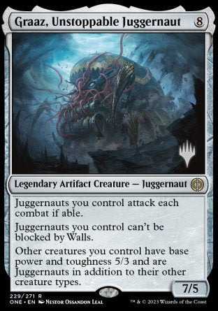 Graaz, Unstoppable Juggernaut (Promo Pack) [Phyrexia: All Will Be One Promos] | Jack's On Queen