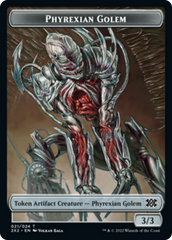 Egg // Phyrexian Golem Double-sided Token [Double Masters 2022 Tokens] | Jack's On Queen