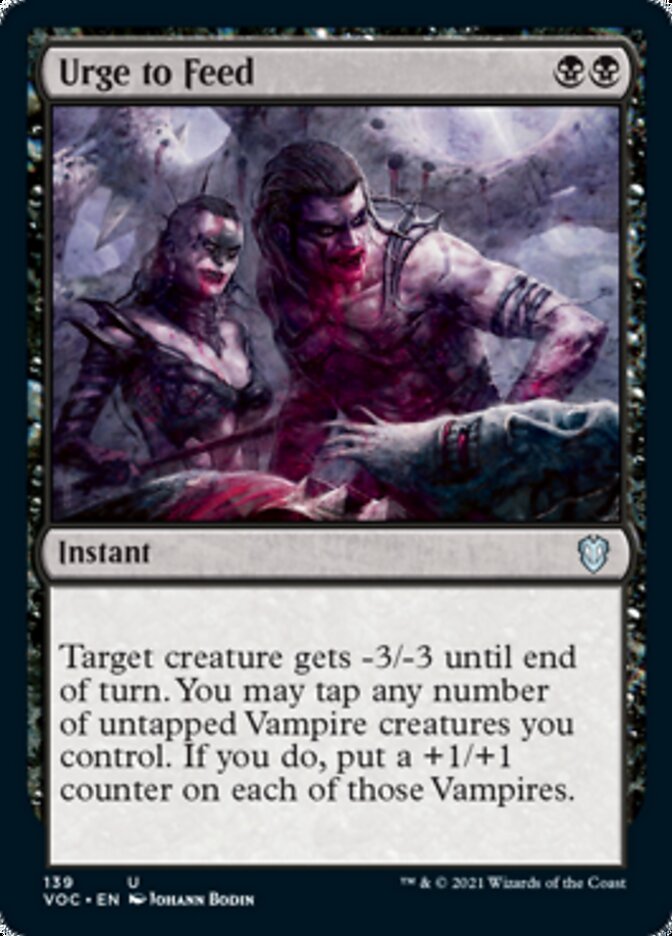 Urge to Feed [Innistrad: Crimson Vow Commander] | Jack's On Queen