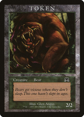 Bear Token (Onslaught) [Magic Player Rewards 2003] | Jack's On Queen