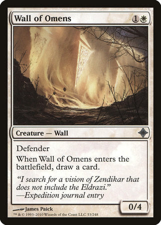Wall of Omens [Rise of the Eldrazi] | Jack's On Queen