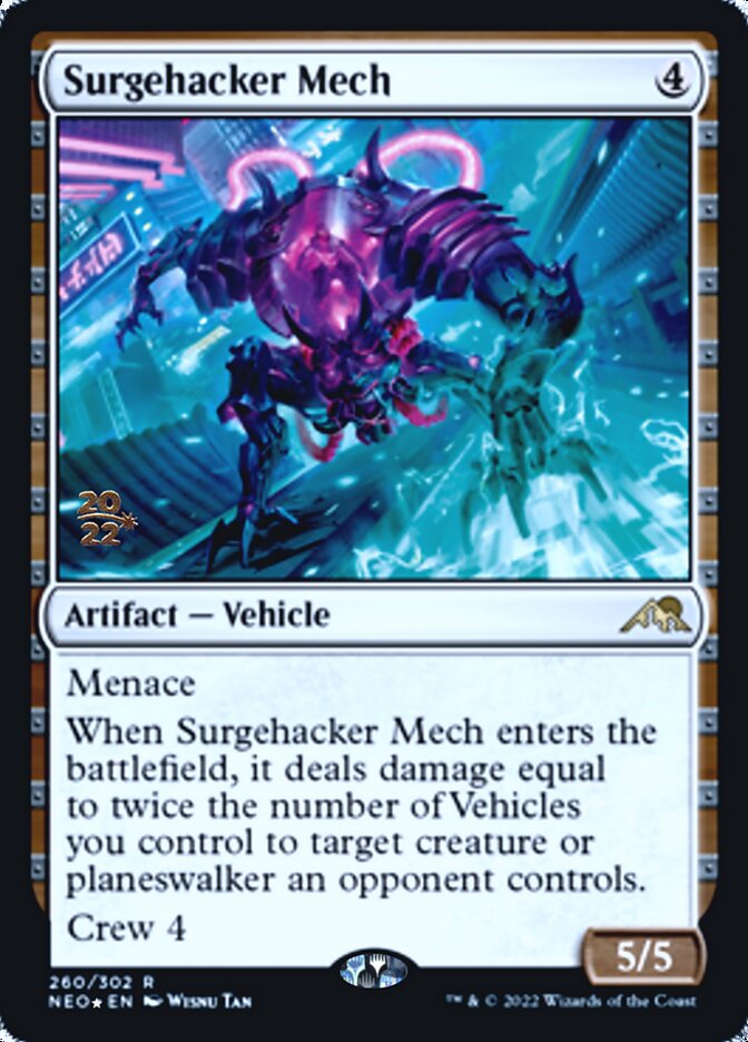 Surgehacker Mech [Kamigawa: Neon Dynasty Prerelease Promos] | Jack's On Queen