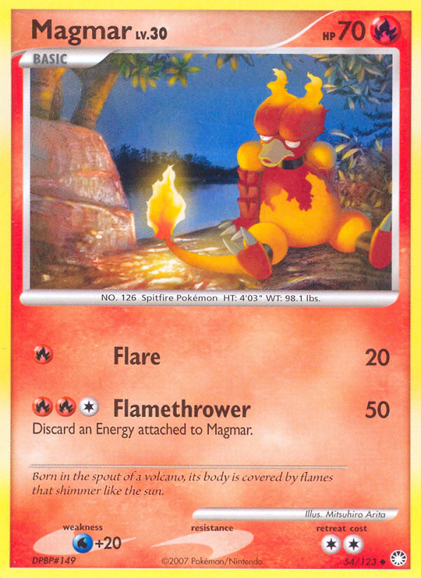 Magmar (54/123) [Diamond & Pearl: Mysterious Treasures] | Jack's On Queen