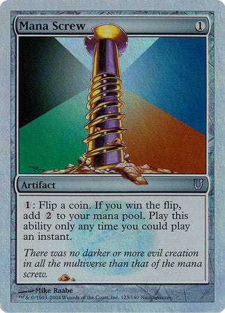 Mana Screw (Alternate Foil) [Unhinged] | Jack's On Queen