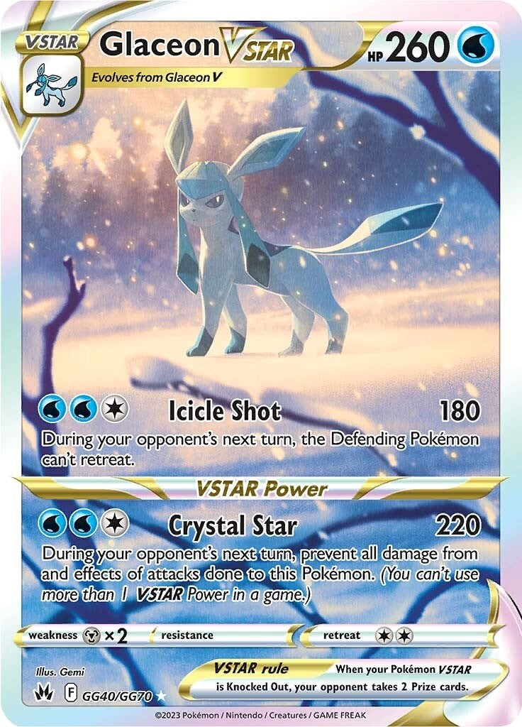 Glaceon VSTAR (GG40/GG70) [Sword & Shield: Crown Zenith] | Jack's On Queen