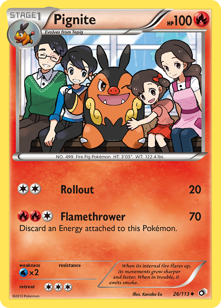 Pignite (26/113) [Black & White: Legendary Treasures] | Jack's On Queen