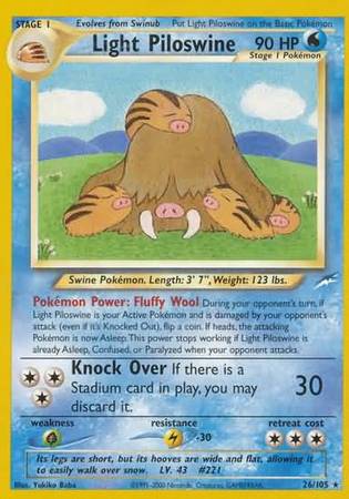 Light Piloswine (26/105) [Neo Destiny Unlimited] | Jack's On Queen